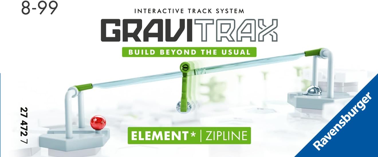 Ravensburger GraviTrax Element Zipline. Can be Combined with All GraviTrax Product Lines and Construction Toys for Children from 8 Years