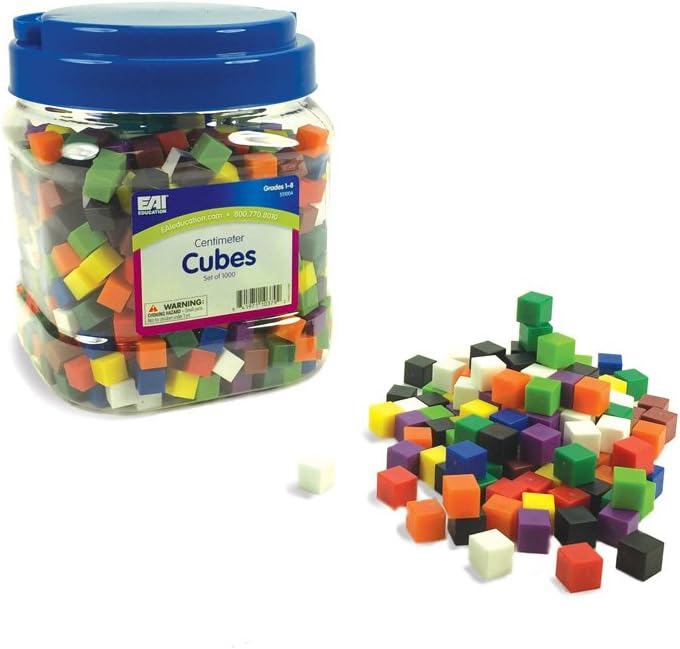 EAI Education Centimeter Cubes - Set of 1000