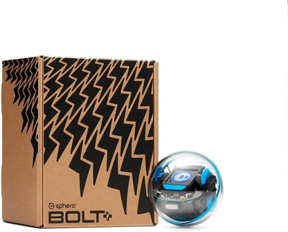 Sphero Bolt+: Coding Robot – Program with Draw, Blocks, Python & Javascript – Animated LCD Screen – Ages 8+ – Durable, Qi Charging, Waterproof