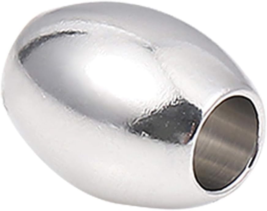 BEADIA Stainless Steel Spacer Beads 3x2.5mm Round Loose Charm Caps Beads for DIY Jewelry Making 100pcs with 1mm Hole