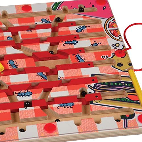 Cre8tive Minds 11" Square Picnic Crumb Challenge Magnetic Maze Game