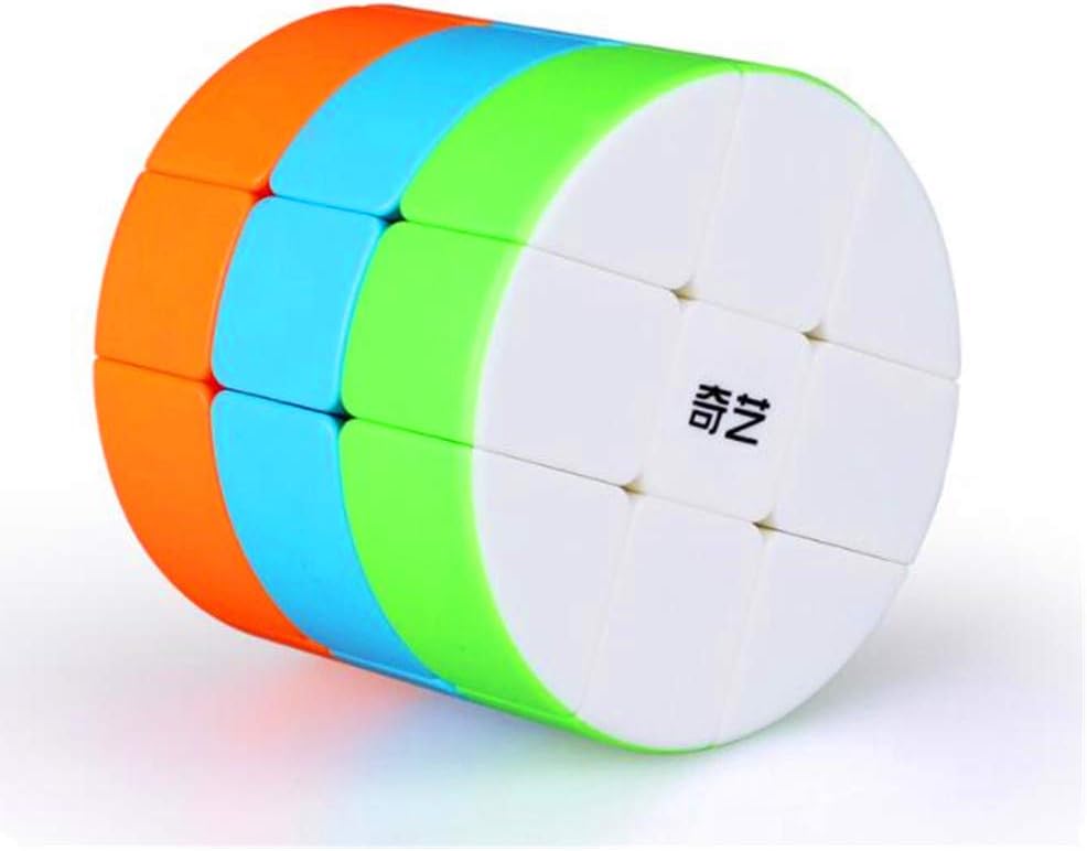 cuberspeed Cylinder 3x3 stickerless Speed Cube 3x3x3 Barrel Cube Round Column Speed Cube Creative Puzzle Cube Toys for Kids Beginners