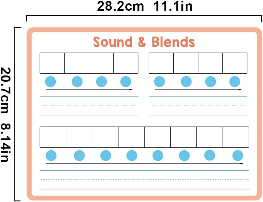 Lachilly 10 Pack Number Bonds Learning Big Cards, Double-Side Dry Erase Board, Math Manipulatives Ten Frame Teaching Resources for Homeschool Perschool Primary School Supplies, 8.26x11.22 Inch