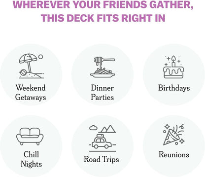 TALES 150 Conversation Cards, Friends Edition, Fun Friend Games for Adults, Teens, Kids, Perfect for Parties, Game Nights, Gifts & Gatherings, Conversations with Friends, Meaningful Connections