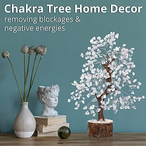 ANAYA AGATE 7 Chakra Healing Crystal Tree of Life Kit, Bracelet, Pendant, Necklace, Feng Shui Money Bonsai Tree, Positive Energy for Women, Mom, Sister and Housewarming Decoration