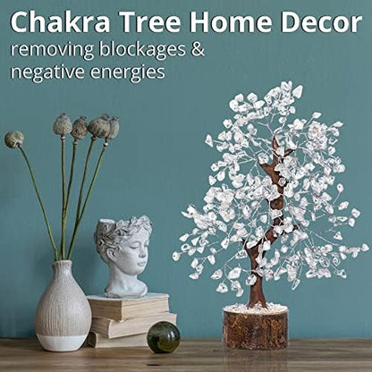 ANAYA AGATE 7 Chakra Healing Crystal Tree of Life Kit, Bracelet, Pendant, Necklace, Feng Shui Money Bonsai Tree, Positive Energy for Women, Mom, Sister and Housewarming Decoration
