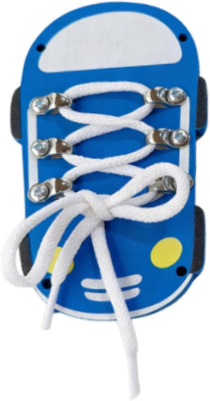 DIY Craft Board: Practice Tying Shoes, Learn to Thread Shoelaces – Toy for, Random Left Right
