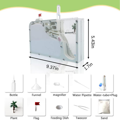 Ant Castle Farm - Live Ant Colony Observation Kit & Science Learning Habitat for Kids