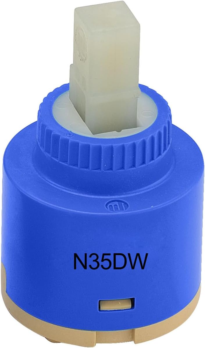 CUPC/NSF/IAPMO Certified N35DW 35mm Faucet Ceramic Disc Cartridge Replacement for Single Handle Faucets