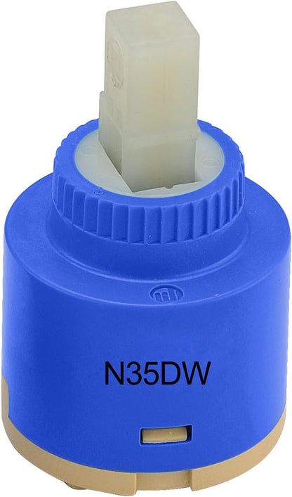 CUPC/NSF/IAPMO Certified N35DW 35mm Faucet Ceramic Disc Cartridge Replacement for Single Handle Faucets