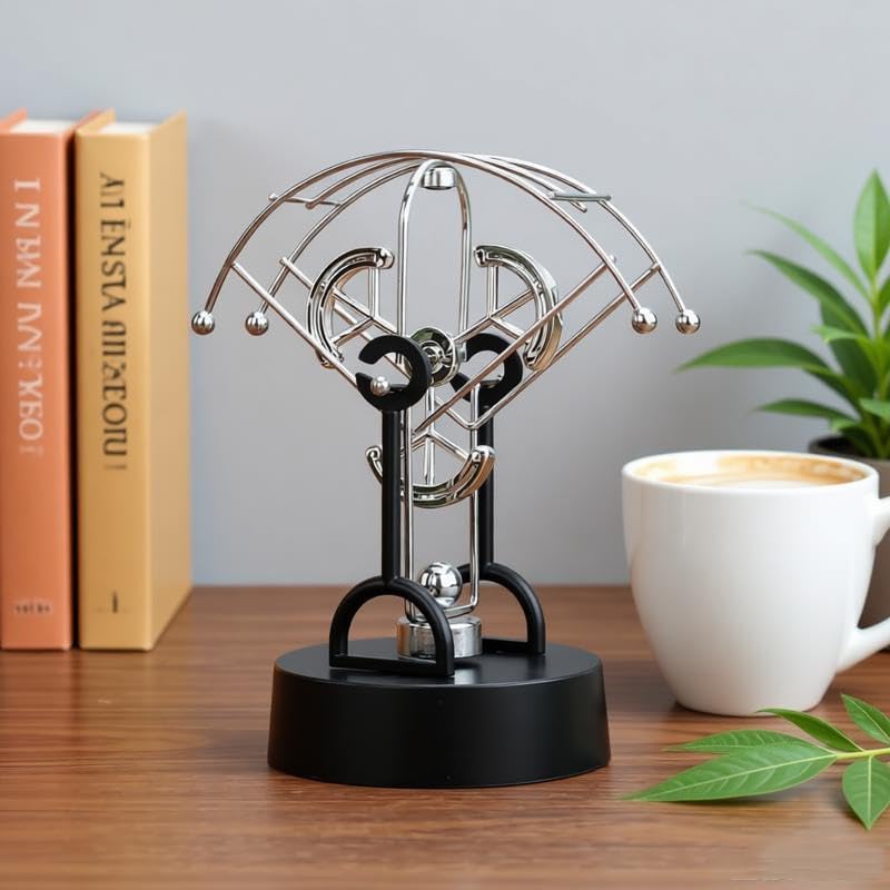 Perpetual Motion Kinetic Art Swing Physics Mechanics Balance Physics Desk Home Decor FN29