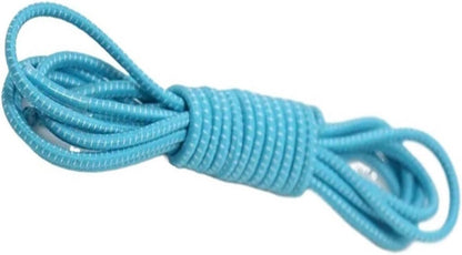 Elastic Shoelaces Round Locking No Tie Shoe Laces Kids Adult Lazy Rubber Sneakers Shoelace