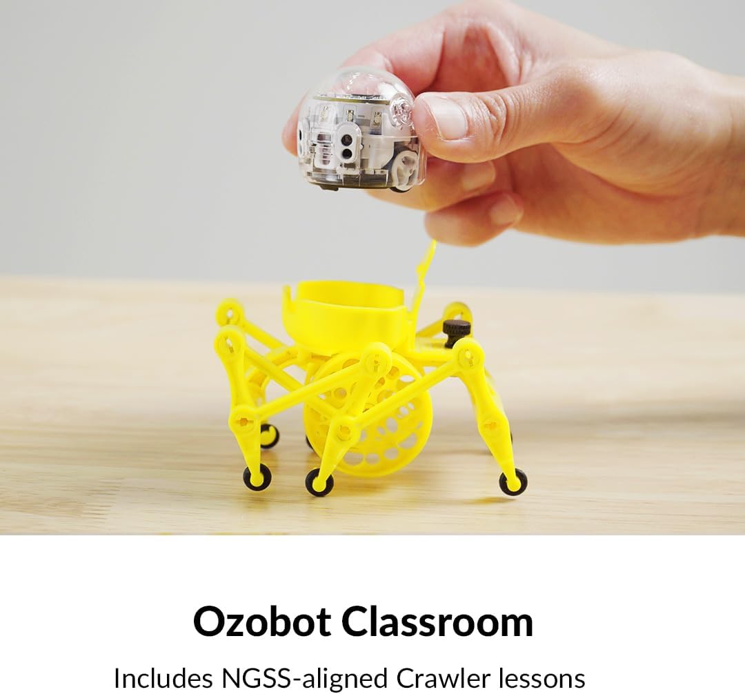 Ozobot Crawler for Evo Robot, Interactive Programming Accessory, Enhances STEM Education, Develops Critical Thinking, Ideal for Kids Ages 8 to 13, Surprise Colors, 6 Kits, Evo Required Not Included