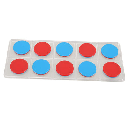 HOMSFOU 50pcs Dual Color Counting Chips for Math Manipulatives for Addition Subtraction Practice Versatile Classroom Tokens for Fun Learning Activities Kindergarten