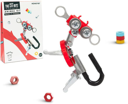 The OFFBITS Offbits Animal Kit - Pingubit, Penguin Model Size Kit with Super Tool + Online Community Unlocking Code, Black, Yellow, Grey, Small (Black Penguin)