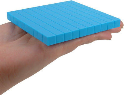EAI Education Base Ten Intermediate Classroom Set: Blue Plastic - Blocks Only