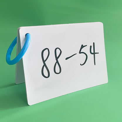 Lachilly 20Pcs Dry Erase Index Cards – Laminated Cards for Versatile Use, Reusable Blank Cards for Home, Work, and School - Cardstock 3.1“ x 4.3“ with Convenient Hole Punch and Storage Ring