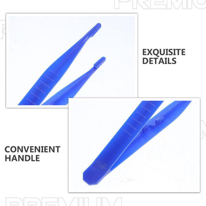 Plastic T- for kids 20pcs Forceps Craft T- Sensory Play Kids Tongs Tweezer Preschool Science Toddler Fine Motor Skill