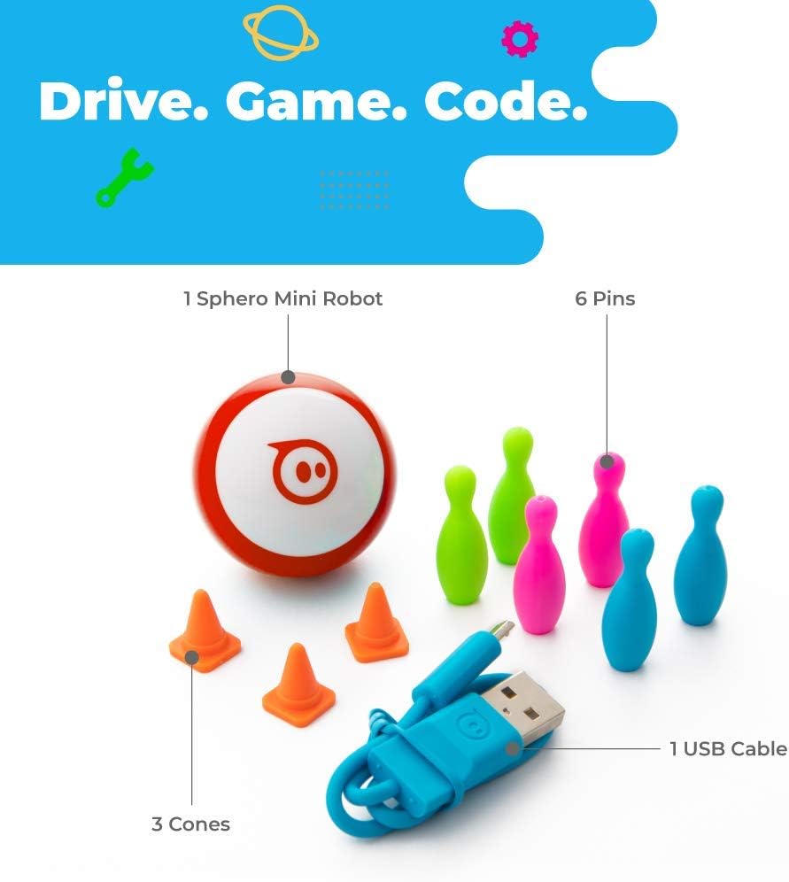 Sphero Mini (Green) - Coding Robot Ball - Educational Coding and Gaming for Kids and Teens - Tabletop-Friendly - Interactive and Fun Learning Experience for Ages 8+