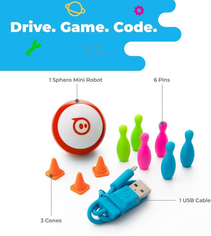 Sphero Mini (Green) - Coding Robot Ball - Educational Coding and Gaming for Kids and Teens - Tabletop-Friendly - Interactive and Fun Learning Experience for Ages 8+