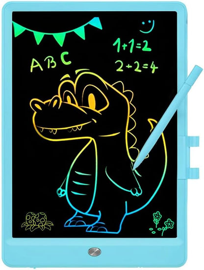 Kids LCD Writing Tablet, 10.5 Inch Colorful Electronic Board Drawing Pad, Electronic Erasable Doodle Tablet for Boys Girls Gifts for Toddler Educational Travel Birthday(Pink)