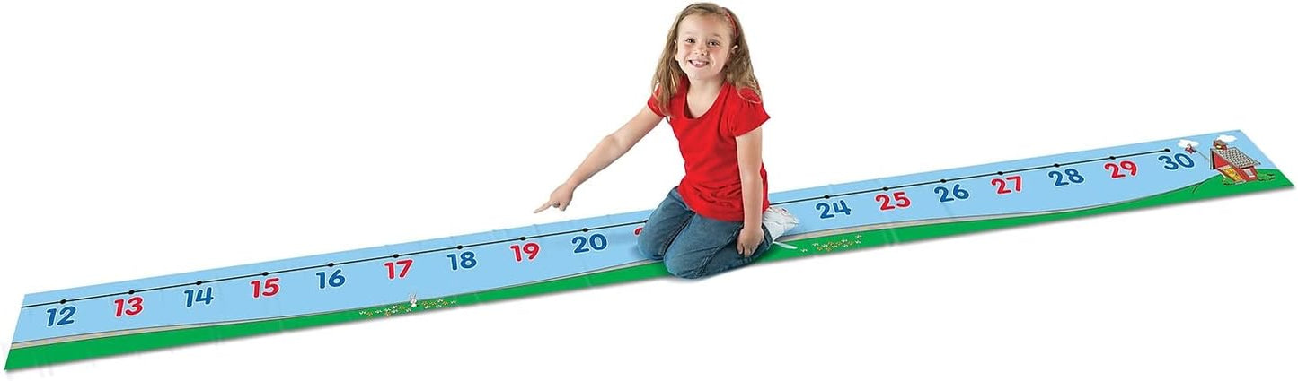 Learning Resources 0-30 Number Line Floor Mat - Counting & Numbers, Addition and Subtraction, Math Manipulatives, Back to School, Teacher Supplies, Classroom Must Haves, Gifts for Students