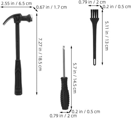 Toyvian Dinosaur Dig Tools Kit 4 Sets Archaeological Excavation Tool Kit Dino Dig Toys Plastic Pretend Play Hammer Chisel Brush for Kids Educational Stem Science Kits, 18.50X6.50X1.70CM, 5210H05AFJR