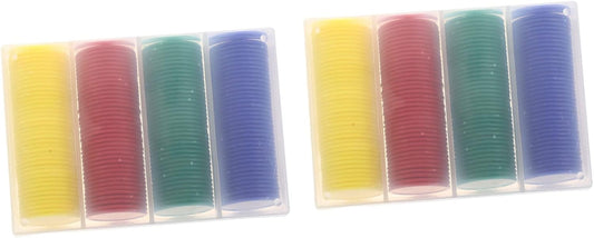 WOONEKY 320pcs Blank Poker Chips for Games Counting Discs and Bingo Tokens Plastic Counting Chips for Math Learning Sorting and Card Games for Boys and Girls and Adults