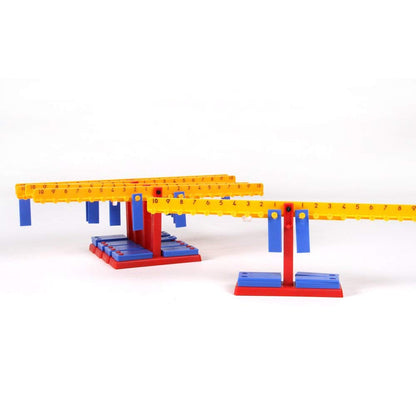hand2mind Mini Student Number Balance Beam Classroom Kit, Student Math Balance, Balance Scale for Classroom, Math Manipulatives Middle School, Weighted Balance Scale for Kids Learning (Set of 15)