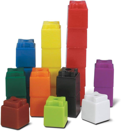 hand2mind Interlocking UniLink Math Linking Cubes, Teacher Counting Blocks for Math, Counting Cubes for Kids Math, Classroom Manipulatives for Elementary, Counters for Kids Math (Set of 2000)