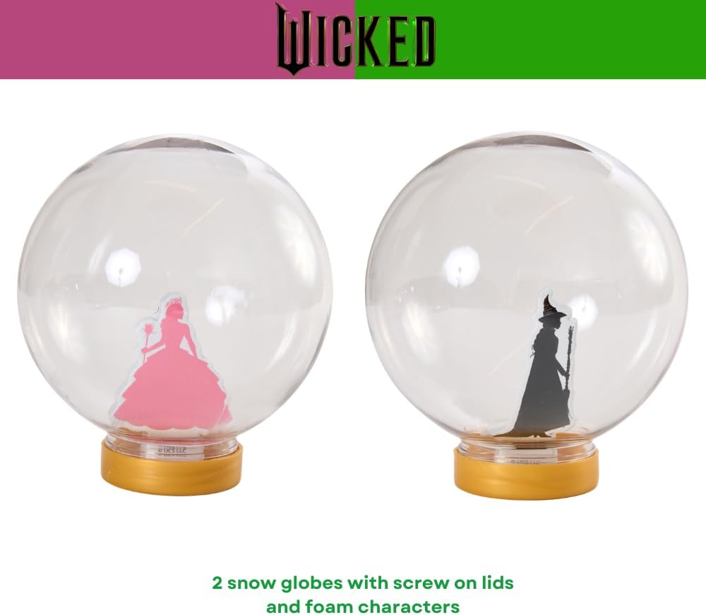 Disney Frozen Snow Globe Kit, DIY Snow Globe, Includes 2 Globes, Glitter, Sequins, Stickers – Elsa and Anna