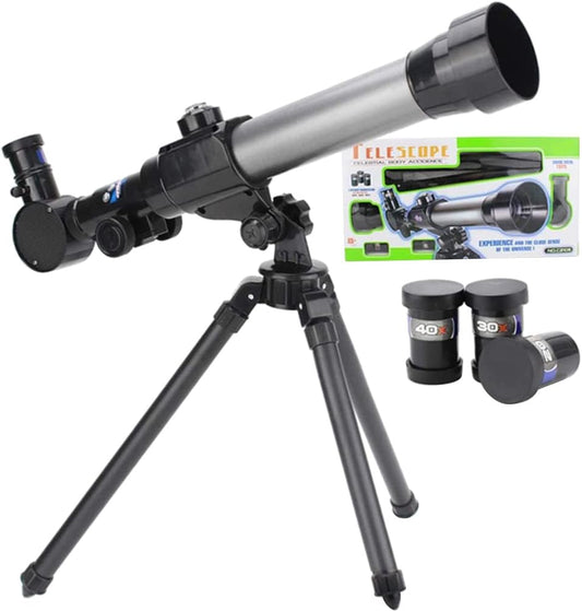 JTLB Telescopes for Kids Beginners 60mm HD Refractor Telescope for Astronomy Starter Scope with Tripod (Assorted Color)