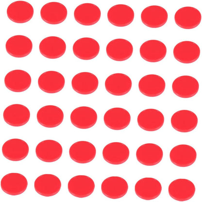 Hemoton 200Pcs Colorful Counting Chips Plastic Bingo Game Tokens for Math Learning Fun Activities for Home School Classroom Use Red Round Pieces