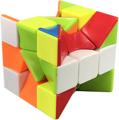 Cube Twist 3x3 Stickerelss Speed Cube Vivid Color Magic Puzzle Toys Puzzle Boxes (Twist 3rd Order Puzzle Boxes)