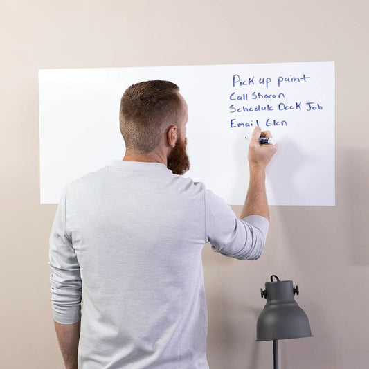 Magnetic Whiteboard Contact Paper, Adhesive Dry Erase Board for Magnet, Peel and Stick Magnet Wall Decal for Kids Toddlers Preschool Kindergarten Classroom, 39" x 18"