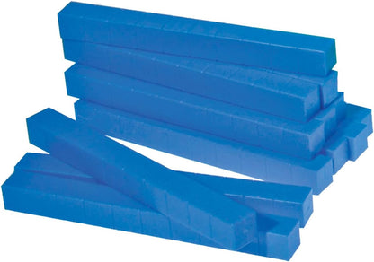 EAI Education Base Ten Rods: Blue Plastic - Set of 50