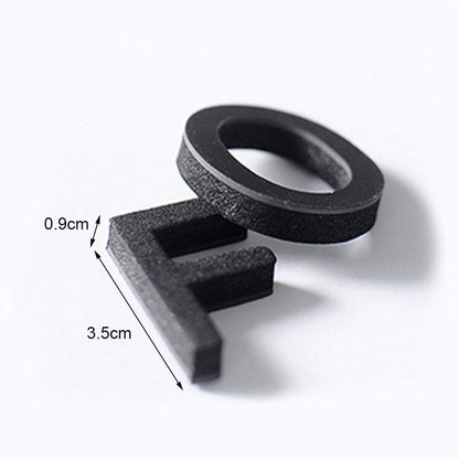 Firlar 124Pcs Magnetic Letters, Uppercase Alphabet ABC Magnets for Fridge Refrigerator, Foam Alphabet Letters Refrigerator Magnets Educational Tools for Spelling and Learning, Black