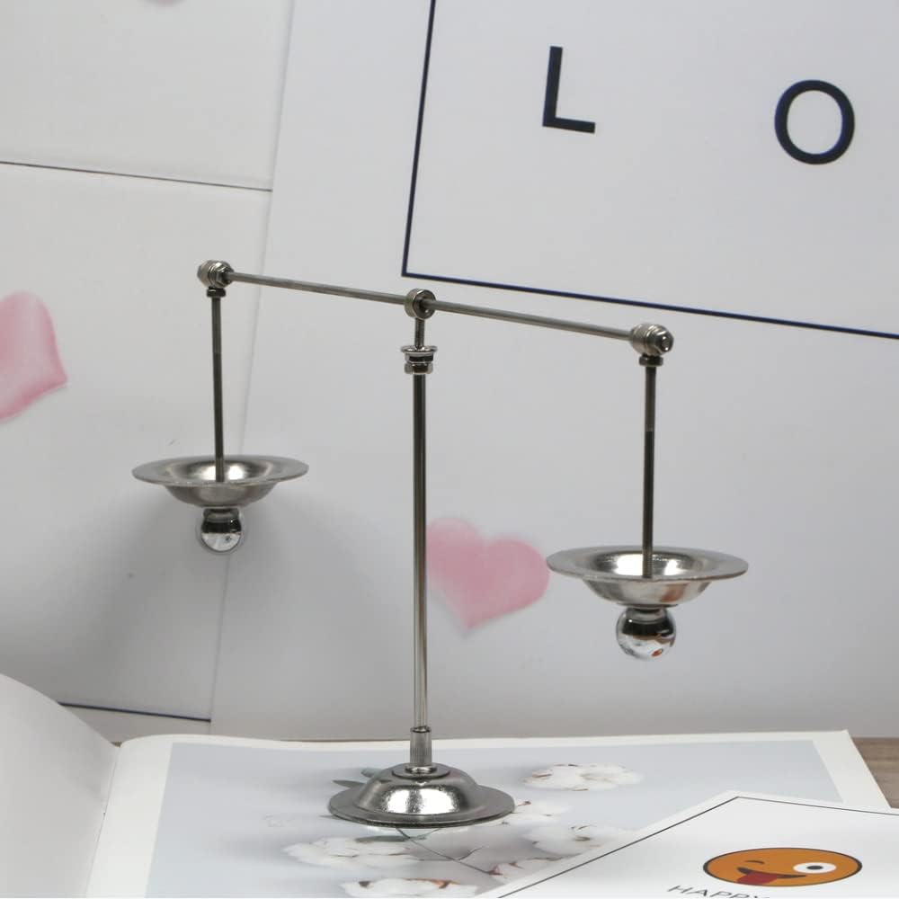 Sunnytech Steel Balance Physics Toy Weightlifter Kinetic Art Balance Toy Balancing Decompressive Science Home Office Toy for Desk Decor WJ020
