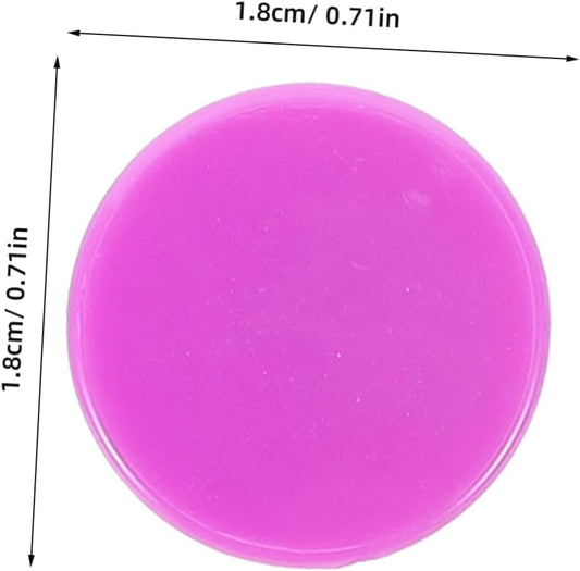 BESPORTBLE 200pcs Colored Counting Chips Round Discs for Games Educational Tools and Party Supplies for Math Practice Classroom Activities and Family Fun Assorted Solid Colors