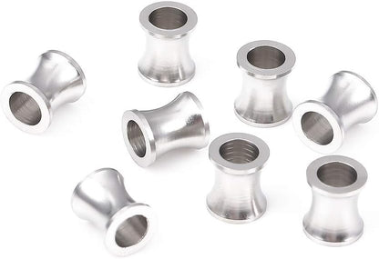 BEADIA Stainless Steel Spacer Beads 3x2.5mm Round Loose Charm Caps Beads for DIY Jewelry Making 100pcs with 1mm Hole