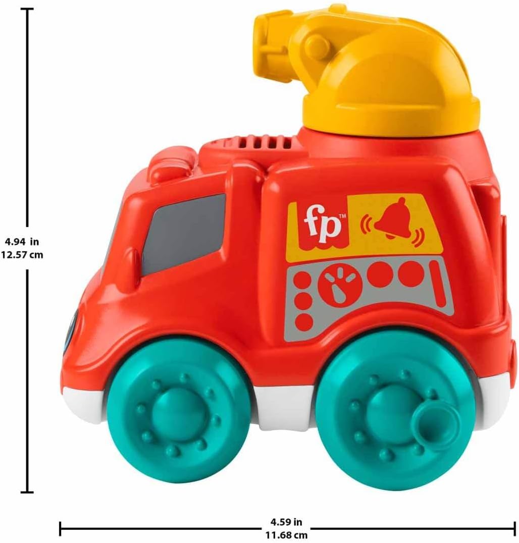 Fisher-Price Baby Toy Corn Popper Push-Along Vehicle with Sounds for Crawling Developmental Play Infants Ages 6+ Months