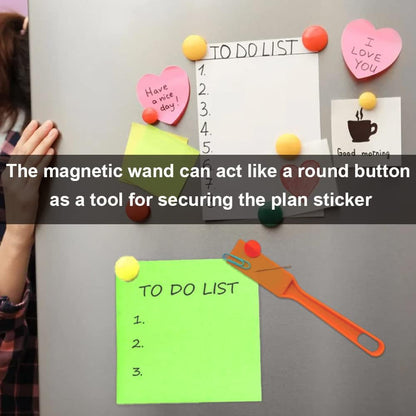 Bingo Chips Set-Magnetic Wand & 100 Counting Chips-6 Colors Transparent Plastic Markers for Family School Learning Game Zoom Bingo and Pokeno Nights