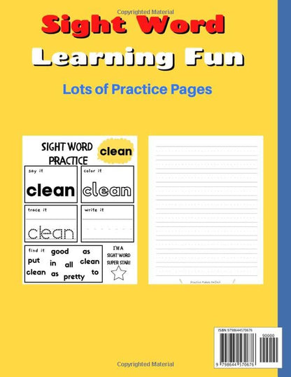 Third Grade Sight Word Practice: Say It, Color It, Trace It, Write It, Find It, Master It | Fun Educational Activity Pages for Learning 3rd Grade Sight Words