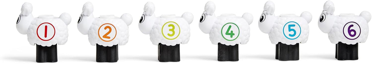 Learning Resources Resources-HM96093UK Numberblocks MathLink Cubes Sheep Counting Set, 3-6, Number Toys, Farm Game, Includes 10 Math Activities, Multicolor (HM96093-UK)