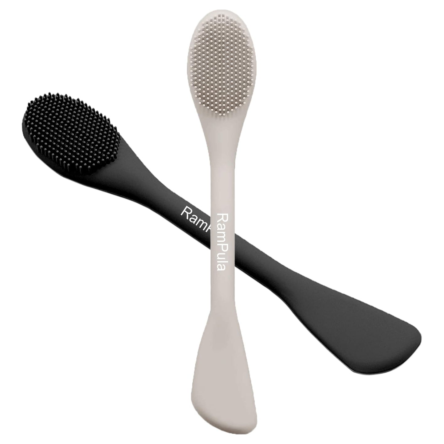 RamPula Silicone Face Mask Brush, Face Scrubber for Gentle Exfoliating & Hairless Moisturizers Applicator Tools for Apply Mud, Clay, Charcoal Mixed Mask, Cream, Lotion