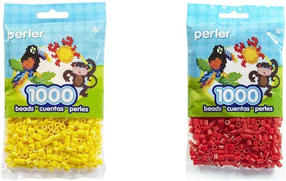 Perler Beads Fuse Beads for Crafts, 1000pcs, Yellow