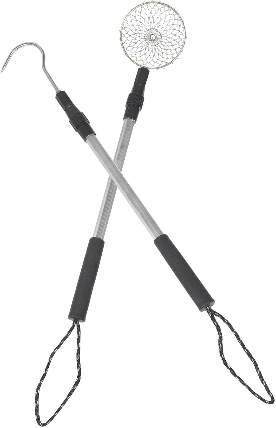 Abaodam Beach Sand Sifter and Shell Scooper with Aluminum Telescopic Rod and Shovel for Outdoor Shell Collecting Rock Hunting and Sand Filtering Tool