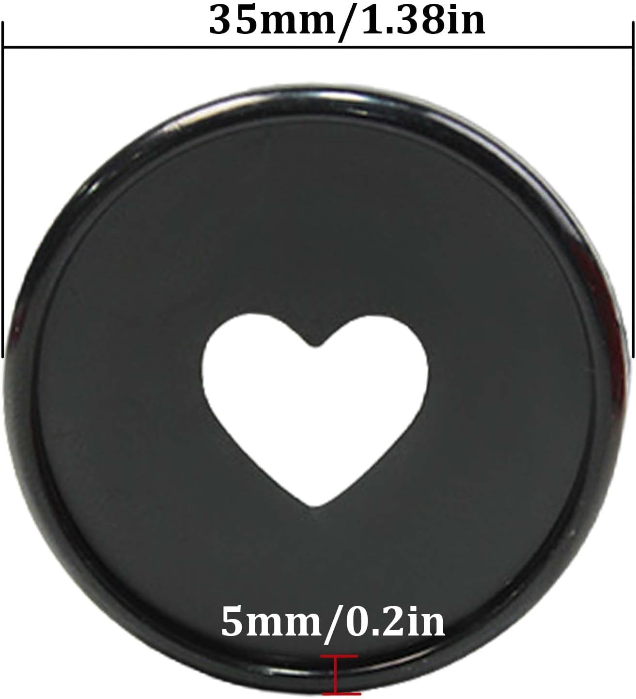 24 Pcs Plastic Book Binding Discs, 35mm Heart Binder Rings Expansion Discs, Discbound Rings for DIY Notebook Planner/Organizers, Pink/Rose Red/Red