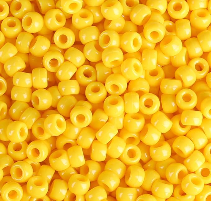 Red Pony Beads 1000Pcs 9mm Pony Beads Bulk Red Perler Beads for Friendship Bracelets Kandi Beads Hair Beads for Braids Beads for Crafts