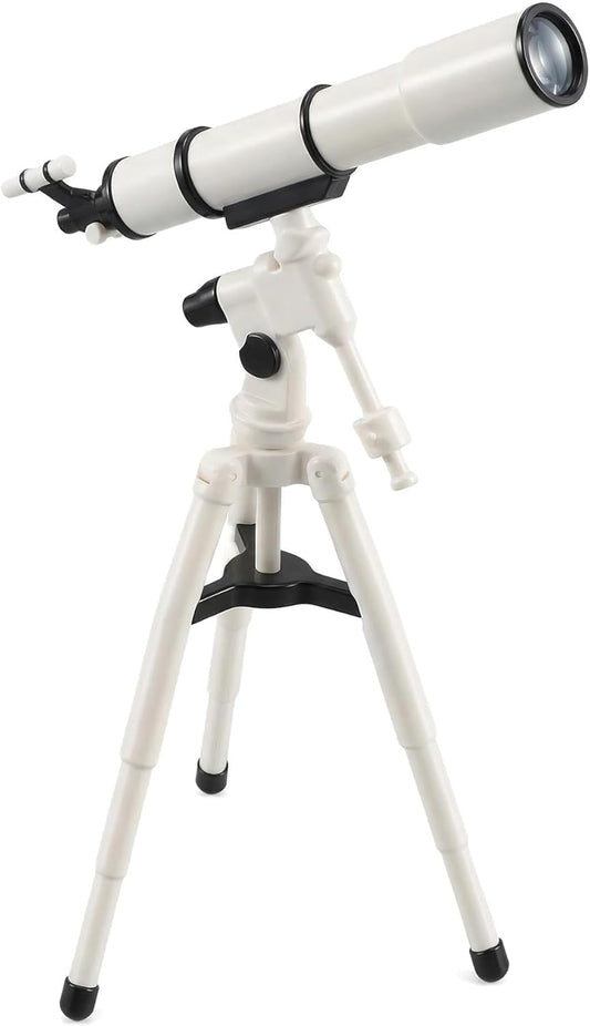 Totority Dollhouse Miniature Telescope 1:12 Scale, Realistic Plastic Telescope Model for Kids, Desktop Decor, Dollhouse Accessories, Beige, 2.28 X 1.61 X 1.02 Inches